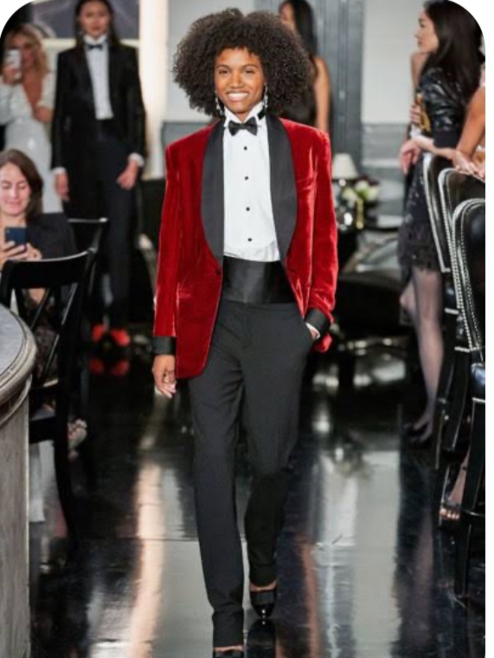 RALPH LAUREN COLLECTION PURPLE LABEL CYRENE RED VELVET TUXEDO JACKET BLAZER 4 6